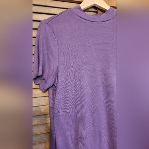 Mock Neck Top w Wide Leg Lounge Pants